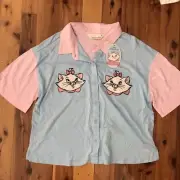 Peter Alexander Disney Aristocats ‘Marie’ Short Sleeve PJ Top - size S - BNWT