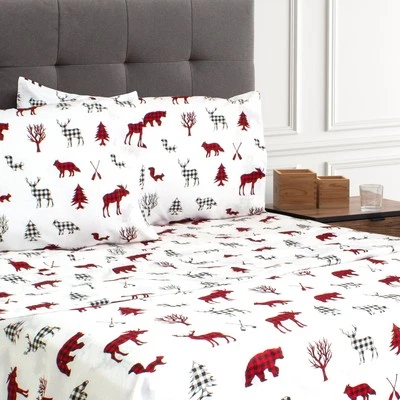 Sheet Set 4PC Q Printed Wildlife