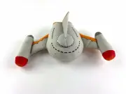 2014 Star Trek Romulan Bird of Prey Quantum Mechanix Gray Orange Plush Ship Toy
