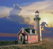WALTHERS Cornerstone 933-3663 1/87 HO Scale ROCKY POINT LIGHTHOUSE structure kit