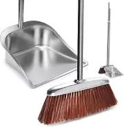 Broom And Dustpan Set For Home Sweeping Indoor Outdoor Kitchen Office Lobby NEW