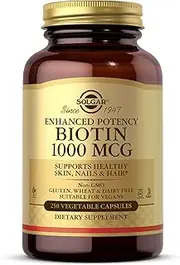 Solgar - Biotin 1000 mcg Vegetable Capsules 250 Count