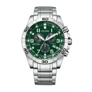 [Citizen] Men'S Eco-Drive Watch 10 Atm Water Resistant Green Popular Mode_