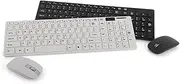 Slim Wireless Keyboard and Mouse Set 2.4g Ultra-Thin Computer Keyboard with Mouse Case