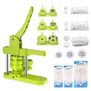 Button Maker Machine Multiple Sizes,1+1.25+2.25 Inch 3-in-1 Pin Button Press
