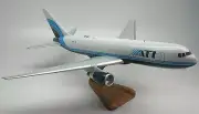 B-767 Air Transport International ATI B767 Airplane Wood Model Free Shipping New
