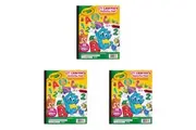 3PK Crayola Lil Learners Activity Pad 32-Pages Sticker Book 10x8 In Kids 3y+