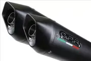 GPR Exhaust Aprilia Dorsoduro 750 2008-2016 Pair Homolog Slip-On Furore Nero