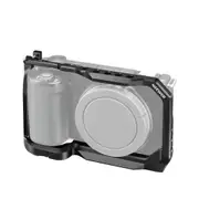 Aluminum Camera Cage for Sony Zv E10 with Arca Plate 1/4 Threads and Cold Shoe Mounts
