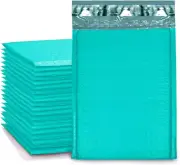 Bubble Mailers 4X8 Inch Teal 50 Pack Bubble Mailer, Self Seal Bubble Envelopes,