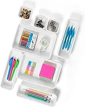 Made Smart 59001 Value 8-Piece Interlocking Bin Pack | VALUE COLLECTION | Customizable Multi-Purpose Storage | Durable | Easy to Clean | BPA-Free White