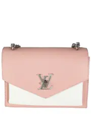 Louis Vuitton Black, Pink, White Leather MyLockme BB (Authentic Pre-Loved)