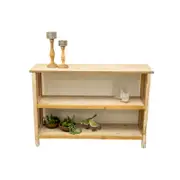 Willow & Silk Wooden Organiser Console Table W/ Shelves