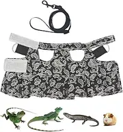Reptile Lizard Harness, Amphibian Carriers, Soft, Adjustable Vest Accessories Leashes For Lizards, Chameleons, Hamsters, Mice