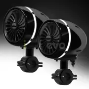 300W Amplifier Bluetooth Waterproof Motorcycle Stereo LED Speakers Audio AUX USB