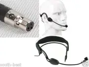 Black-earhook Headset Microphone For AKG Samson Wireless Mic System