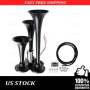 12V/24V Truck Air Horn 150DB 3 Trumpet Horns Kit universal for Car Train Boat (for: Lexus)