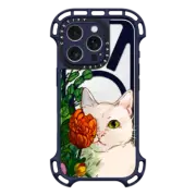iPhone 16 Pro Ultra Bounce Case MagSafe Compatible Flower Face