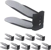 Berriphonia Shoe Slots Organizer - Compact Adjustable Shoe Rack | Double-Layer Stacker, Closet Organizer, Durable Holder, Customizable Design, Enhances Closet Space, Suitable for Multiple