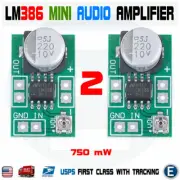 2pcs Mini LM386 DC 3-10V Micro Audio Power Amplifier Amp Board Module 750mW New