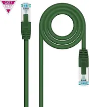 Brightium Cat.7 LSZH SFTP PIMF AWG26 Gauge Network Cable Green Length 2m Ideal for installations requiring high Speed and Protection from Interference