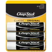 ChapStick Classic Original Lip Balm Tubes - 0.15 Oz, 3-Pack