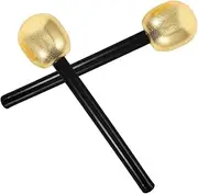 HANABASS 2pcs Pretend Play Microphone Simulated Microphone Props for for Role Play Parties and Stage Performances Lightweight and Portable Design