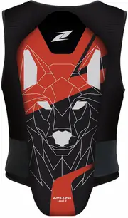 Zandona Soft Active Evo Wolf Kids Vest, black-red, Size 120 cm 125 cm 135 cm Black Red