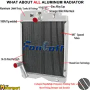 3-ROW RADIATOR For MASSEY FERGUSON TEA20 TE20 TO20 TO30 TO35 GAS 202 PRO MT NEW