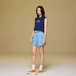 Lee 女款 寬鬆版 Lee Originals 短版 休閒背心 無袖T恤 | Modern