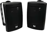 Dual Electronics LU43PB 4 inch 3-Way High Performance Indoor, Outdoor & Bookshelf Studio Monitor Speakers with Swivel Brackets & 100 Watts Peak Power