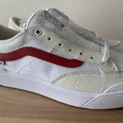 Size 13 - Vans Berle Pro Sport Leather White Red Skateboarding Skate Shoe