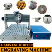 3040/6040/6090 3AXIS/4AXIS USB CNC Router Drilling Milling Engraving 3D Cutter!
