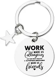 [YALLNASL] Coworker Leaving Gifts for Women Men Friend Birthday Gifts for Employees Appreciation Gifts for Going Away Gifts for Manager Colleague Farewell Gifts for Friends Coworkers Gift Keychains