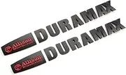 Hood Truck Sport Badges Emblems Sticker Replacement for Allison Transmission Duramax 2pack (Black Red)