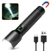 Rechargeable Flashlights High Lumens with Magnetic Base 10000 Lumen Bright LED