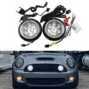 For Mini R55 R56 R57 R58 R59 Bumper LED Rally Light Halo Ring DRL Driving Lamp