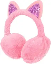 [VANZACK] Cat Ear Plush Earmuffs Pink Headbands Earmuffs for Kids Women's Earmuffs Soft Plush Earmuffs Christmas Decorations Ear Muffs Kids Winter Warm Earmuff Skating Ear Cover Light Green