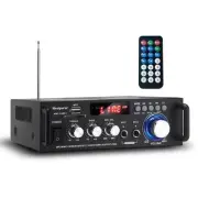 Stereo Power Amplifier with Wireless Bluetooth - LED Display Power Amp, Audio...