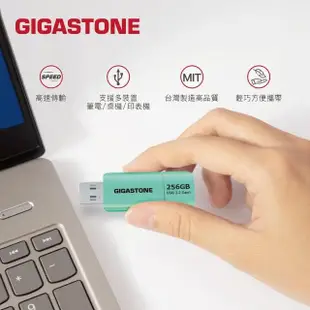 【GIGASTONE 立達】256GB USB3.1/3.2 Gen 1 高速滑蓋隨身碟 UD-3202黑(256G USB3.2高速隨身碟)