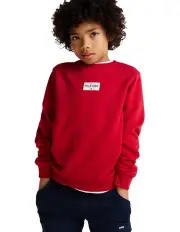 [Tommy Hilfiger] 1985 Collection Patch Sweatshirt (8-16 Years) in Red