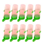 10 PCS Bird Drinker Parrot Drinking Fountain Feeders for Parrots