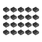 Electronics Cooler Heatsink for MOS GPU IC Chip Black 9 x 9 x 5 mm 20pcs