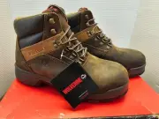 Wolverine Cabor 6'' Men's Work Boot Steel Toe Size 9 Brand New