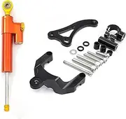 Motorcycle steering damper For SUZUKI GSR600 2006-2010 Motorcycle Steering Damper Bracket Set Stabilizer Linear Dampers Mounting Support