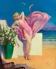 Pink Swimsuit : Henry Clive : 1930 : Archival Quality Art Print