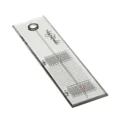 LP Stylus Turntable Record Vinyl Acrylic Calibration Ruler With Cleaning Cloth A