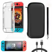 Accessories Case Bag+Shell Cover+Charging Cable+Protector for Nintendo Switch