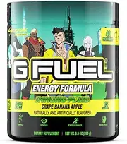 G Fuel Cyberpunk: Edgerunners Grape Banana Apple Flavor Game-Changing Energy Powder, Sharpens Mental Focus and Cognitive Function, Zero Sugar, Supports Immunity and Enhances Mood 9.8 oz (40 Servings)
