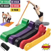 Heavy Duty Resistance Bands Set 5 Loop for Gym Exercise Pull up Fitness Workout